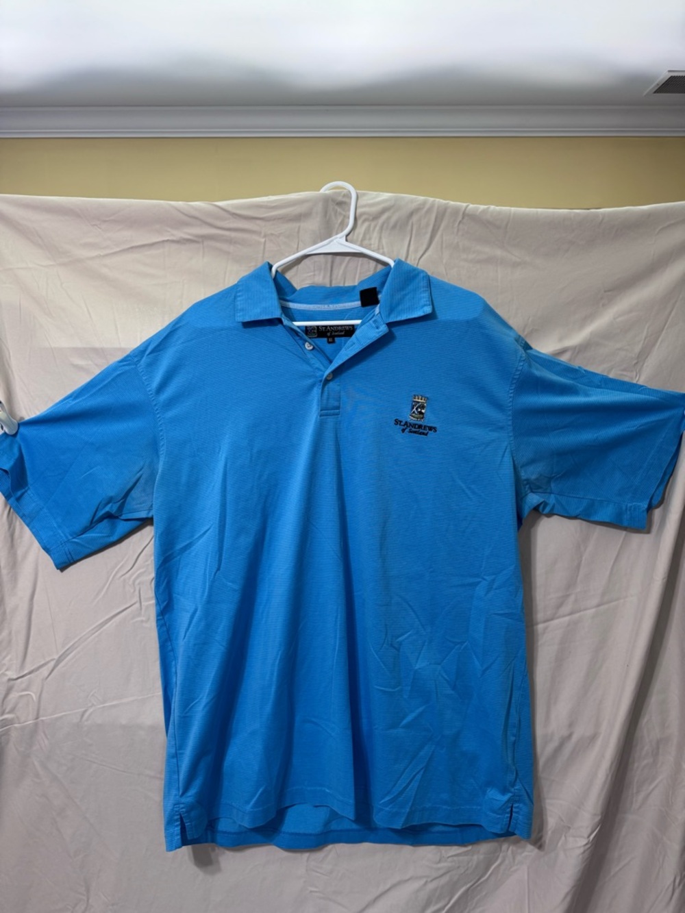 St. Andrews Links Performance Polo - Sky Blue